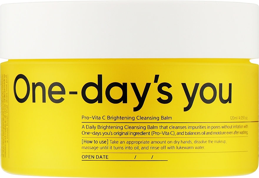 Лосьон для снятия макияжа One-Day's You Бальзам Pro Vita-C Braghtening Cleansing Balm 120 мл (8809452671996) - Фото 1