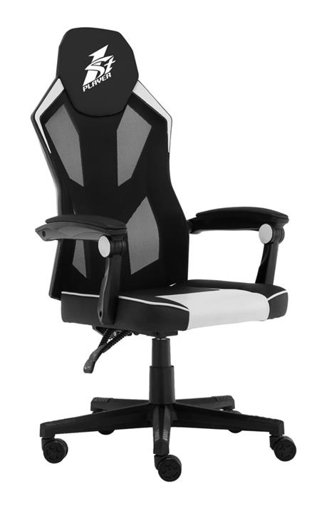Кресло для геймеров 1stPlayer P01 Black-White - Фото 1