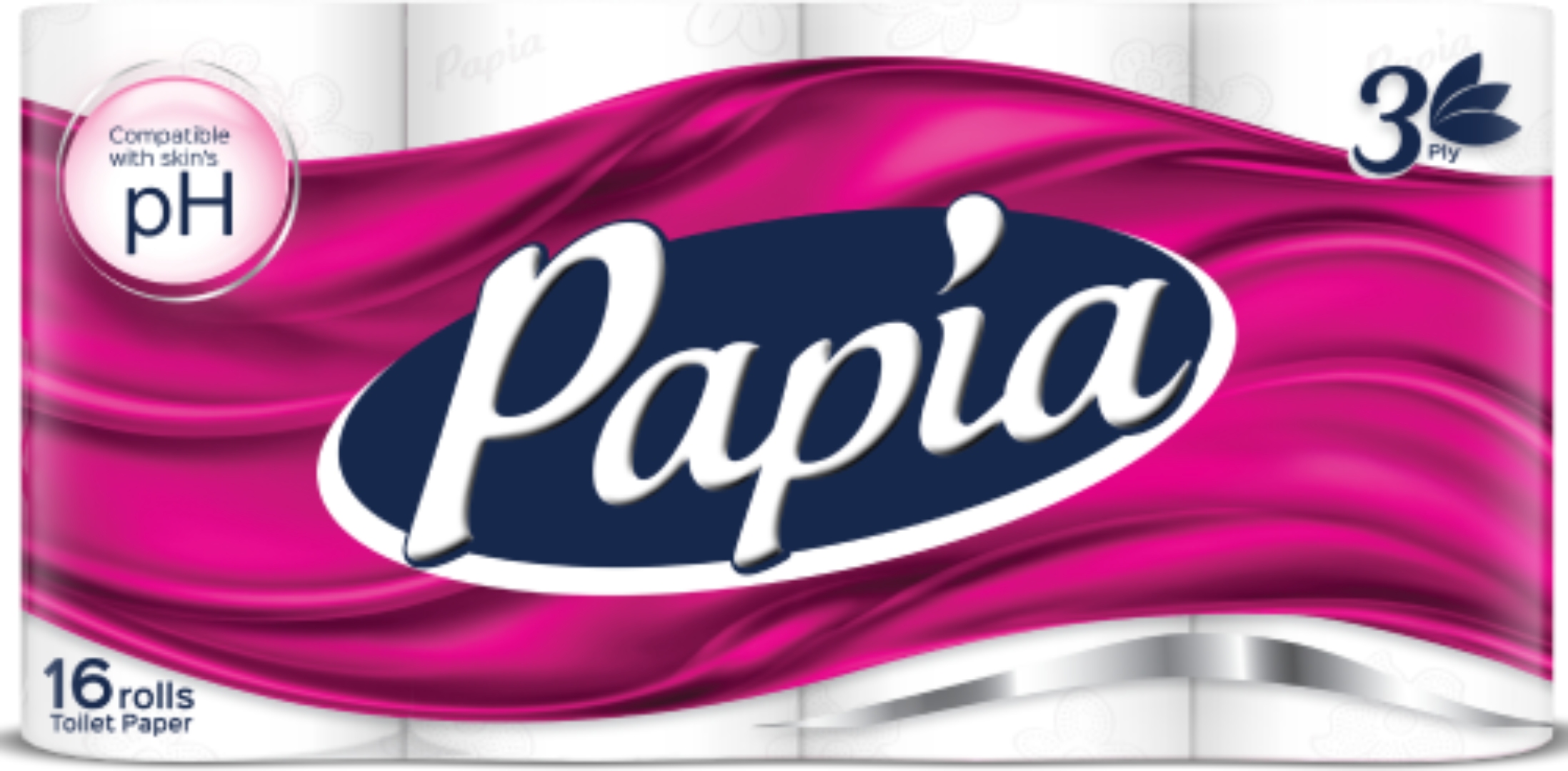 Туалетная бумага Papia 3-х слойный 16 шт. (8690536010042) - Фото 1