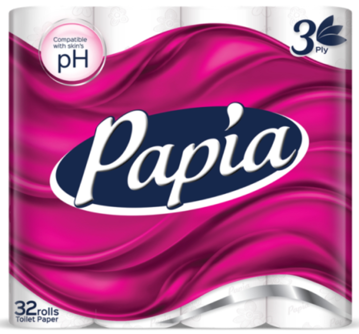 Туалетная бумага Papia 3-х слойный 32 шт. (8690536010066) - Фото 1
