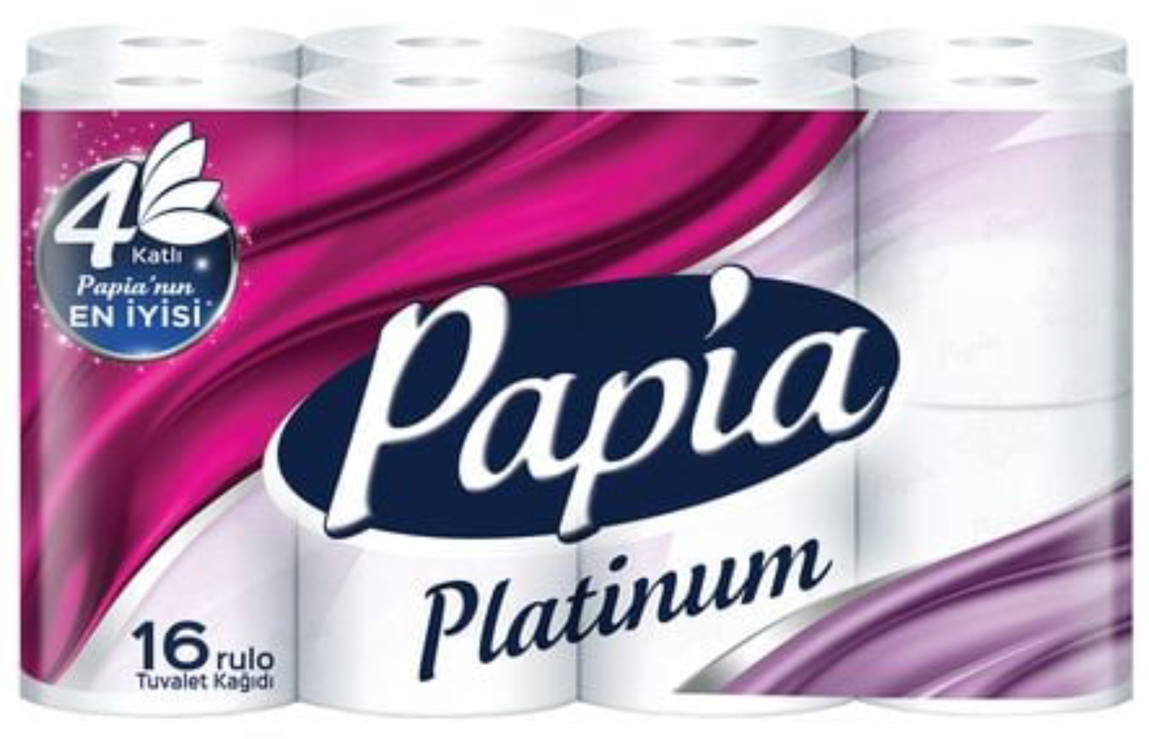 Туалетная бумага Papia 4-х слойный 16 шт Platinum (8690536026388) - Фото 1