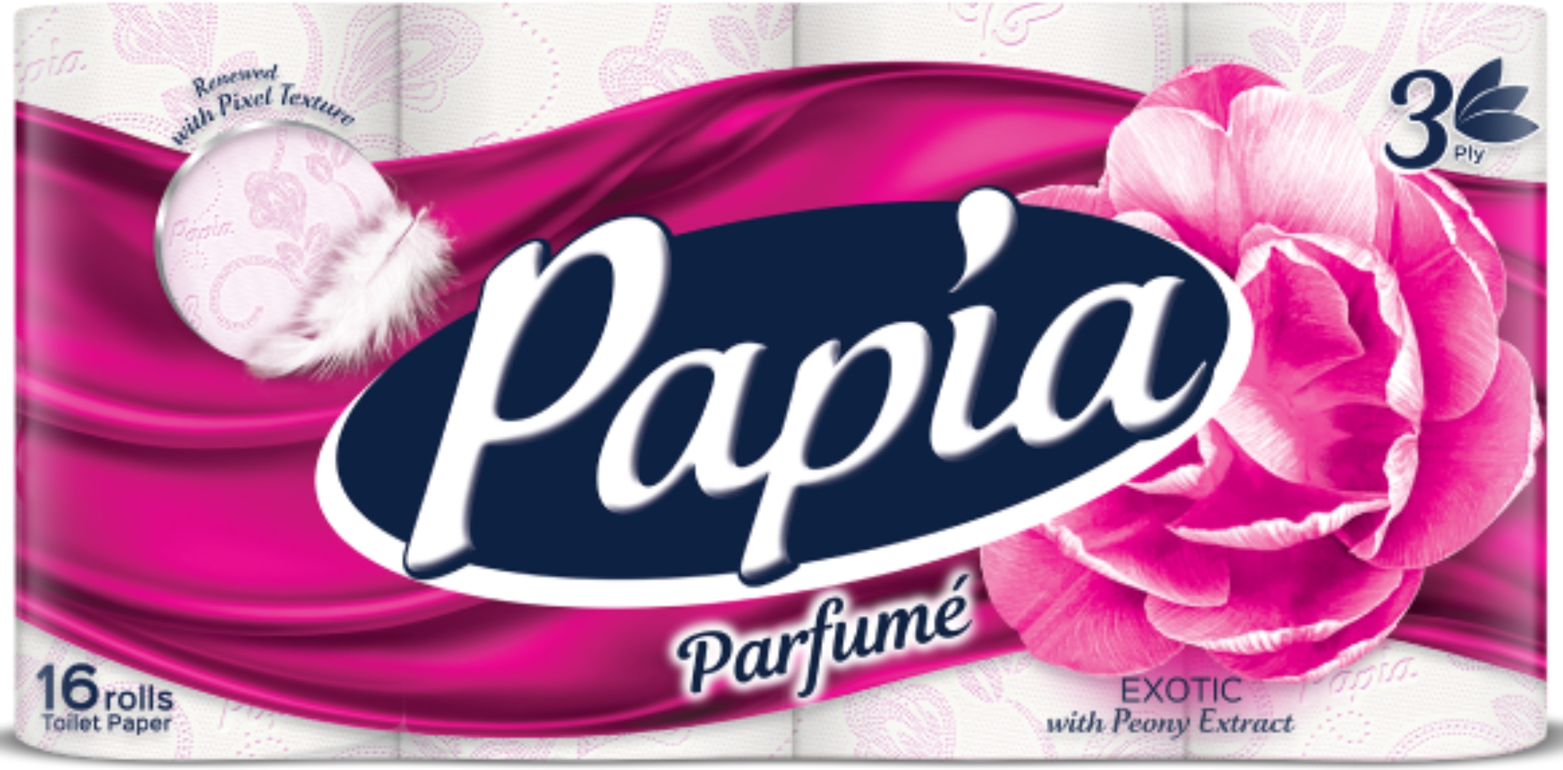 Туалетная бумага Papia PARFUME 3-х слойный 16 шт. (8690536010837) - Фото 1