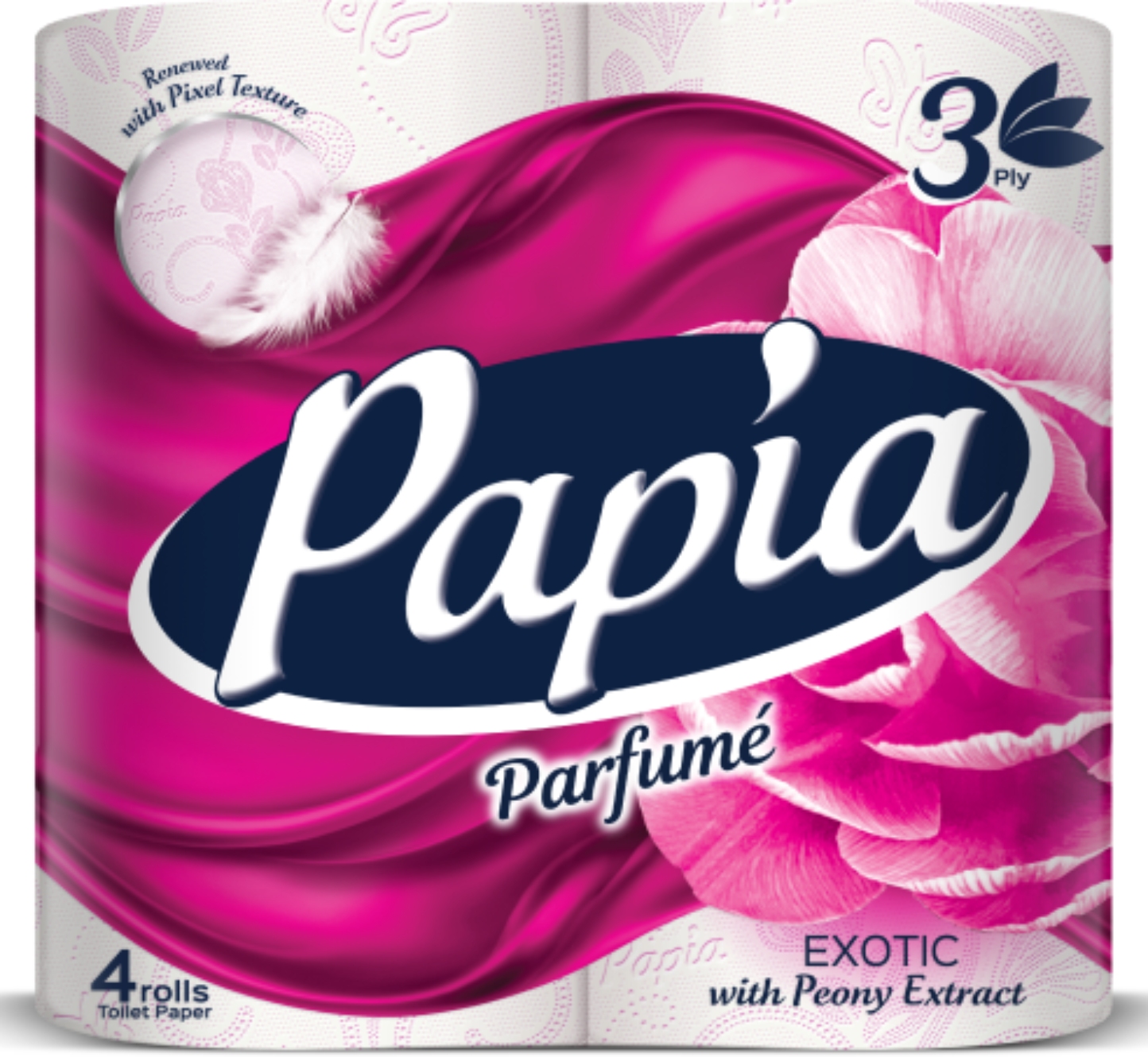 Туалетная бумага Papia PARFUME 3-х слойный 4 шт. (8690536010851) - Фото 1