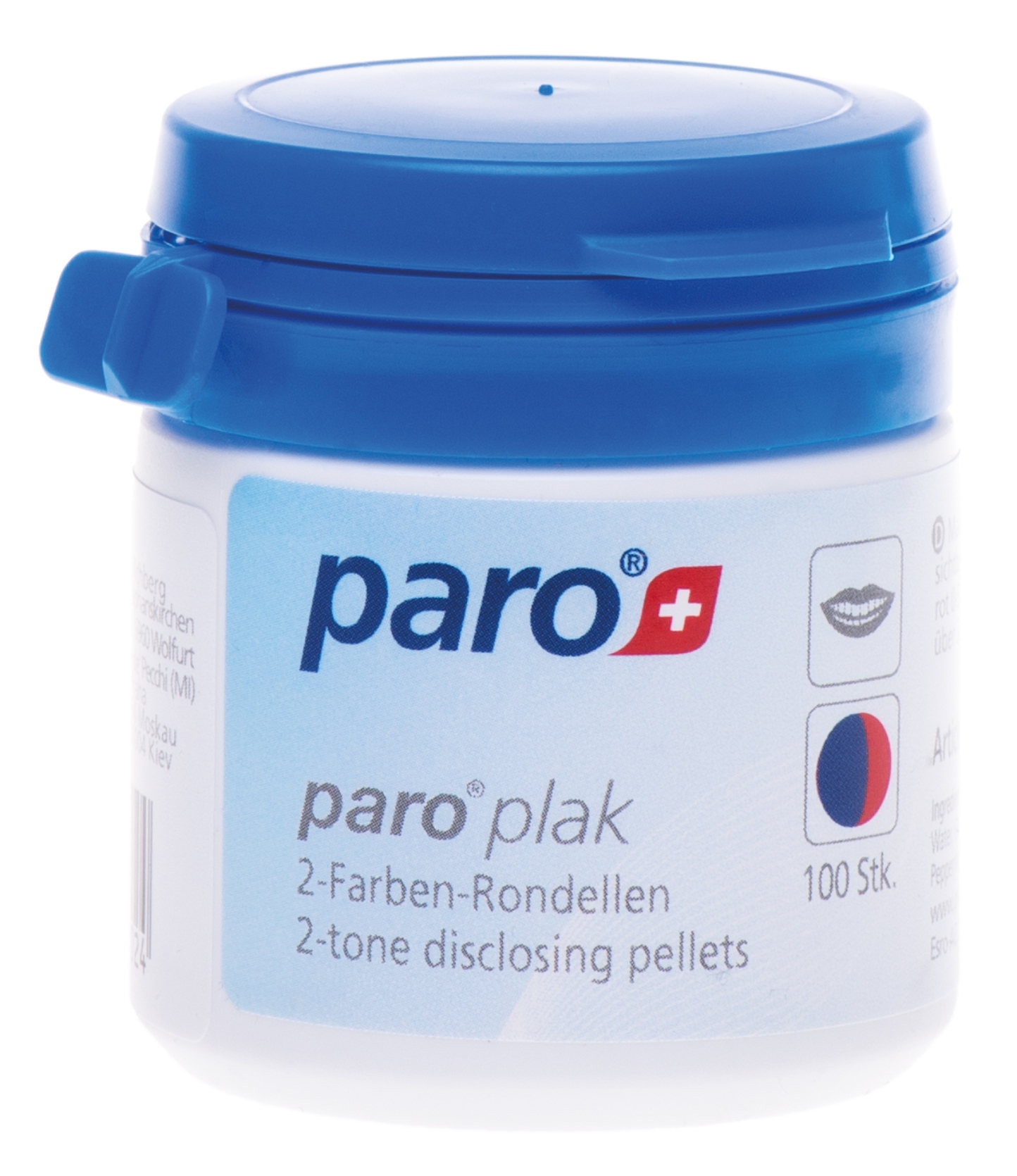 Индикатор зубного налета Paro Swiss Подушечки paro disclosing pellets 100 шт. (7.1202) - Фото 1
