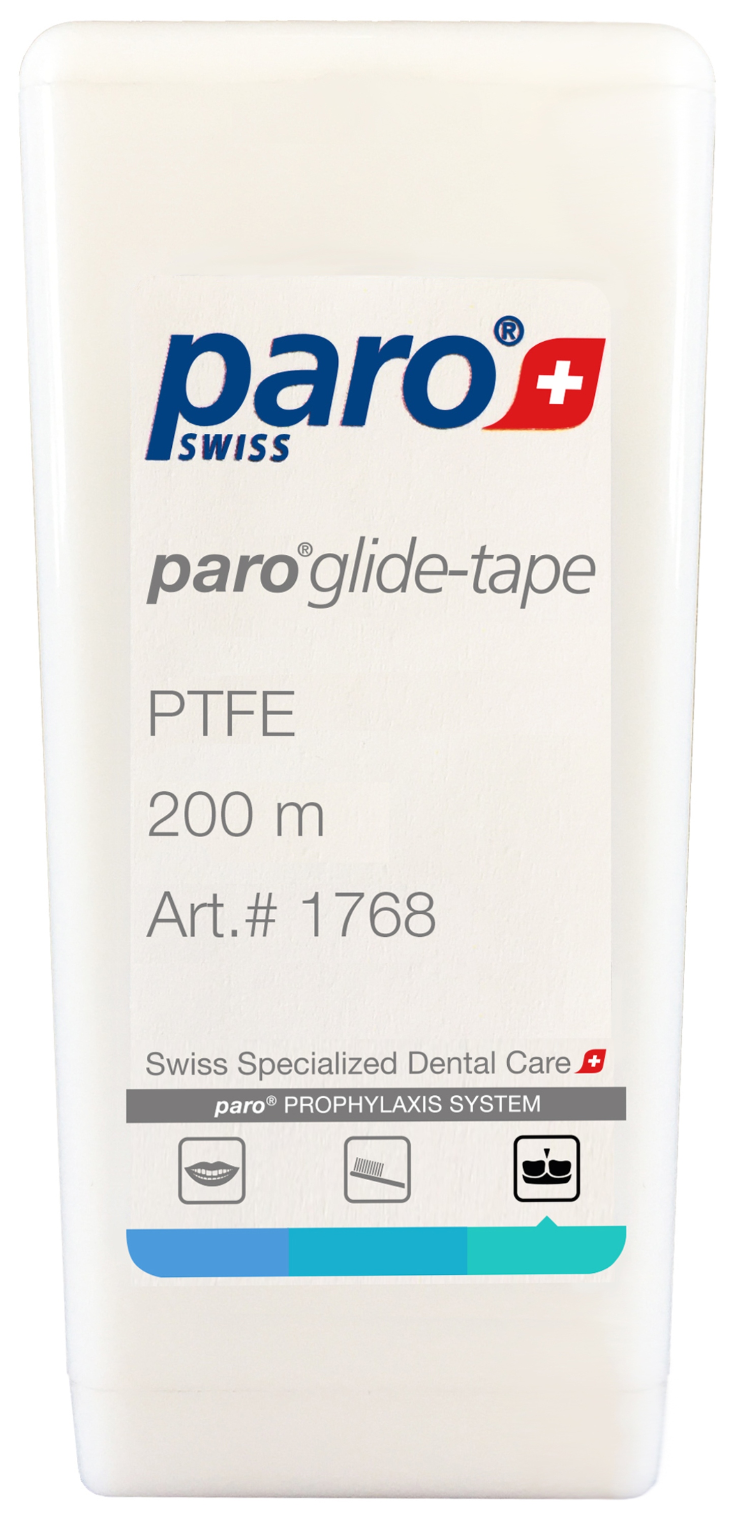 Зубная нить Paro Swiss paro GLIDE-TAPE, из тефлона, 200 м (7.1768) - Фото 1
