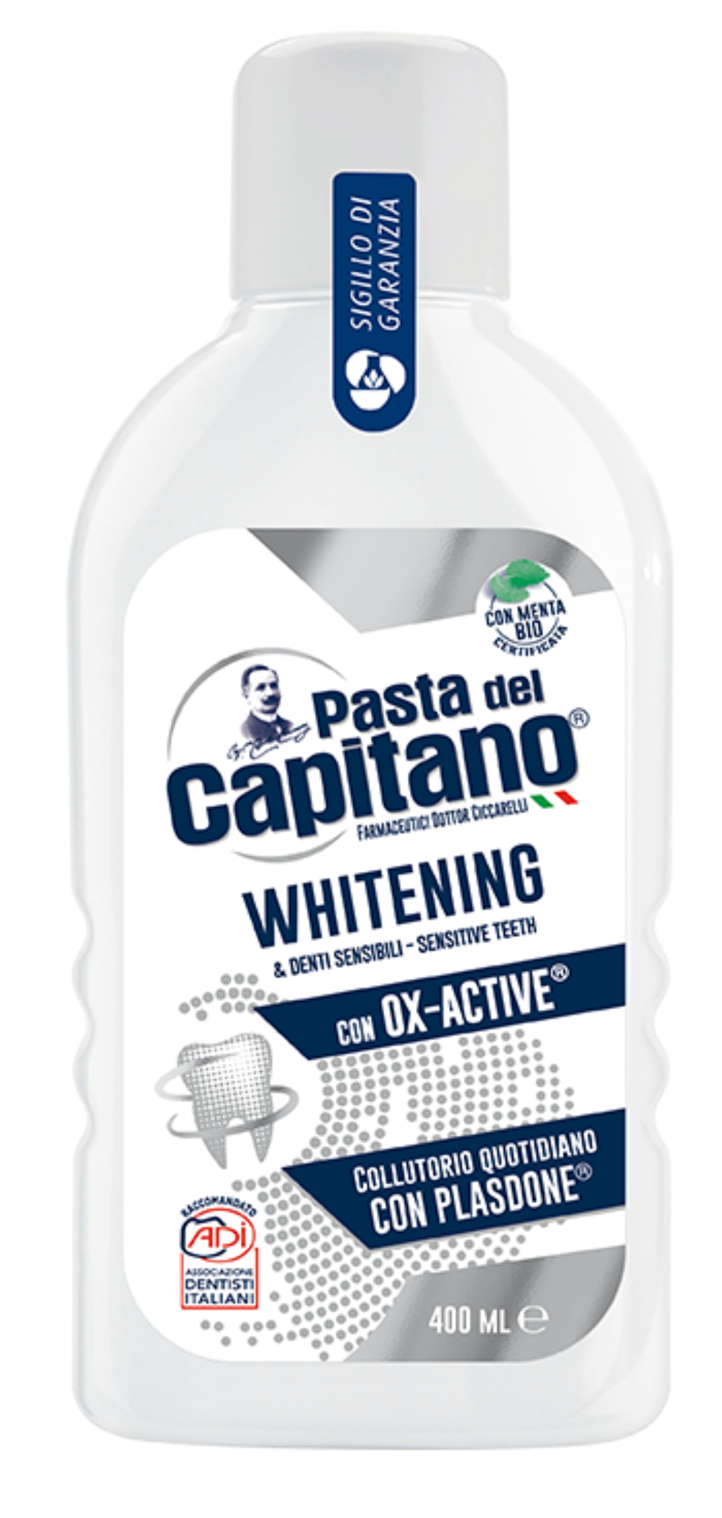 Ополаскиватель для полости рта Pasta Del Capitano WHITENING для отбеливания зубов 400 мл (PMW400) - Фото 1