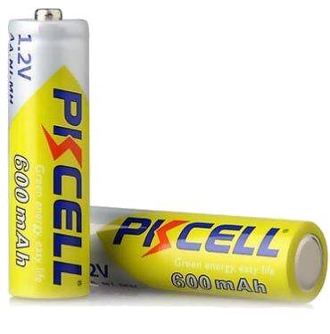 Аккумулятор тип AA PKCELL HR06/AA 600mAh NiMH 2 шт. (PC/AA600-2BR) - Фото 1