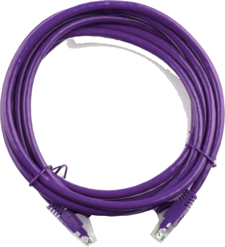 Кабель патч-корд Ritar RJ-45, Cat.5e, CU 10 m Purple (PCR-CU/10Pe/04292) - Фото 1