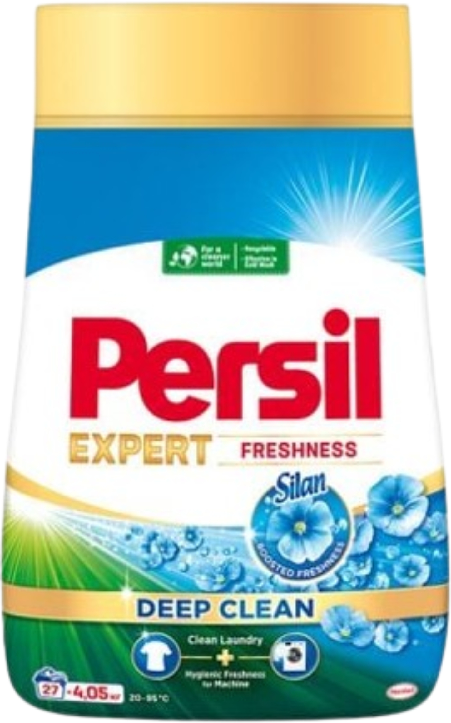 Стиральный порошок Persil Автомат Свежесть от Silan Кондиционер для белья 4,05 кг 27 циклов - Фото 1