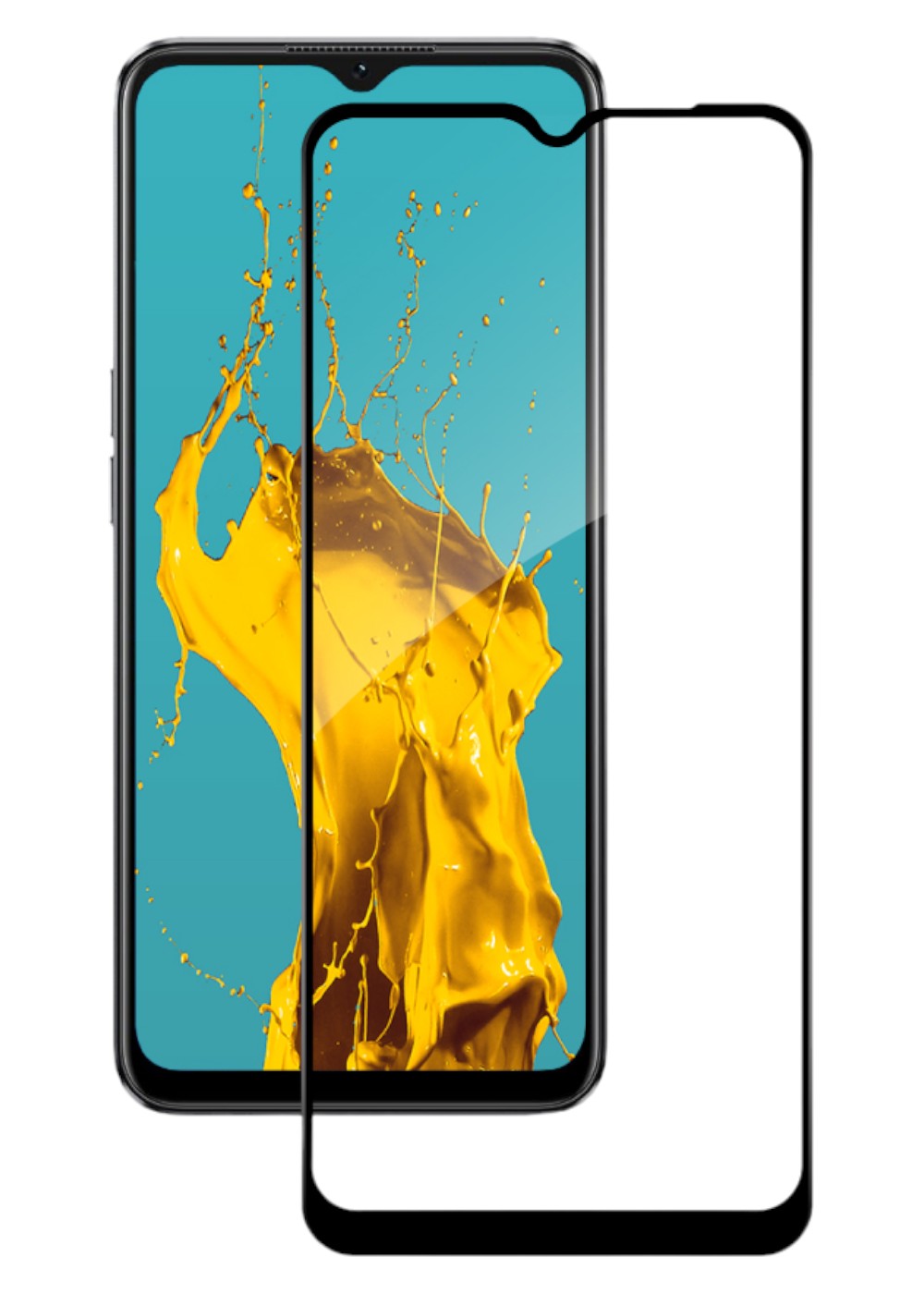 Защитное стекло для смартфона Piko Full Glue for Oppo A77S Black (1283126576812) - Фото 1