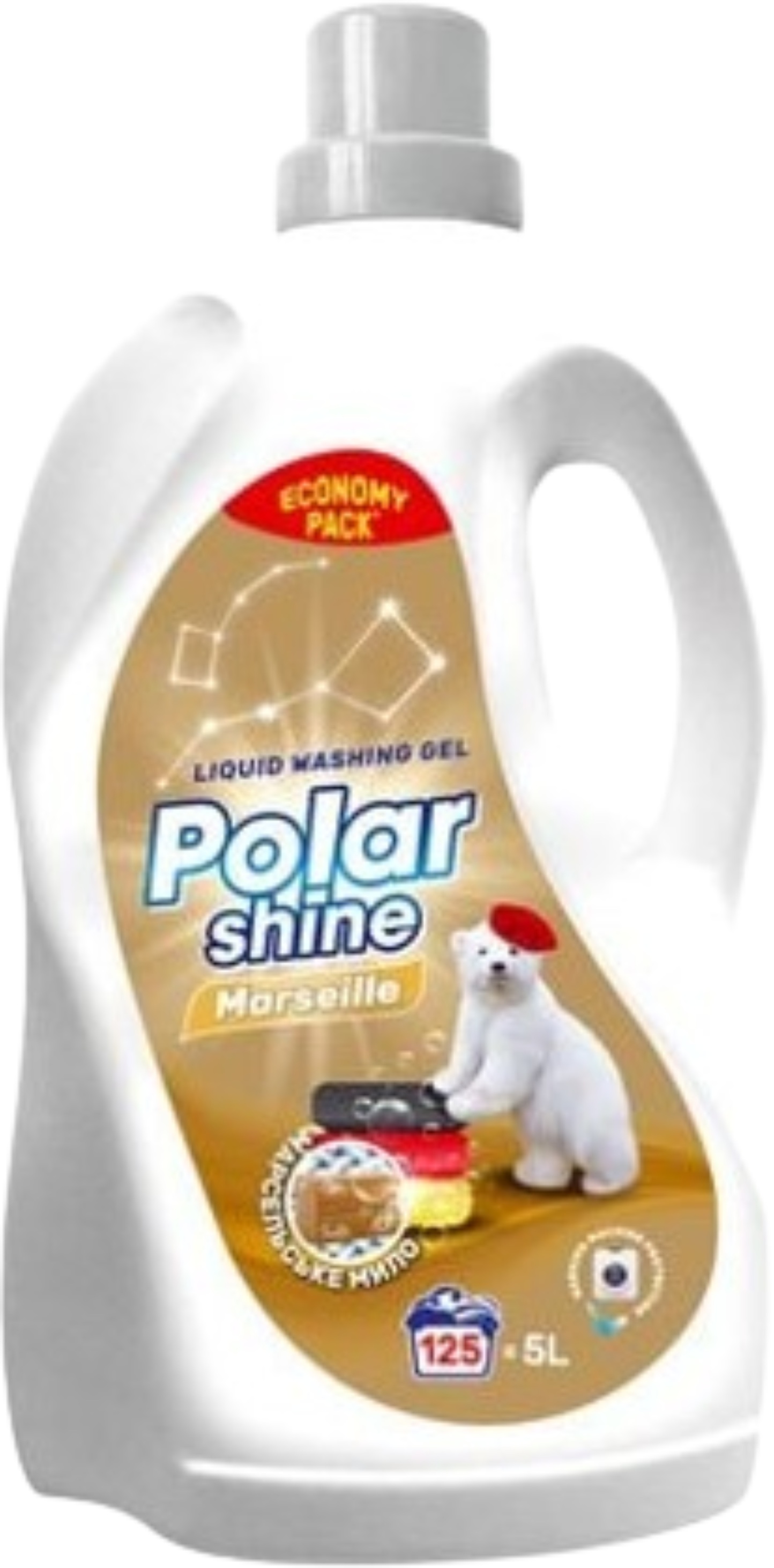 Гель для стирки Polar Shine Marseille с доб. марсельского мыла 5 л - Фото 1