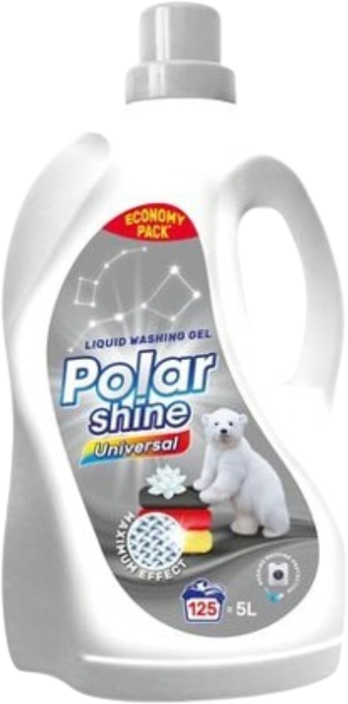 Уценка - Гель для стирки Polar Shine Universal для бел. и цвет. белья 5 л - Фото 1