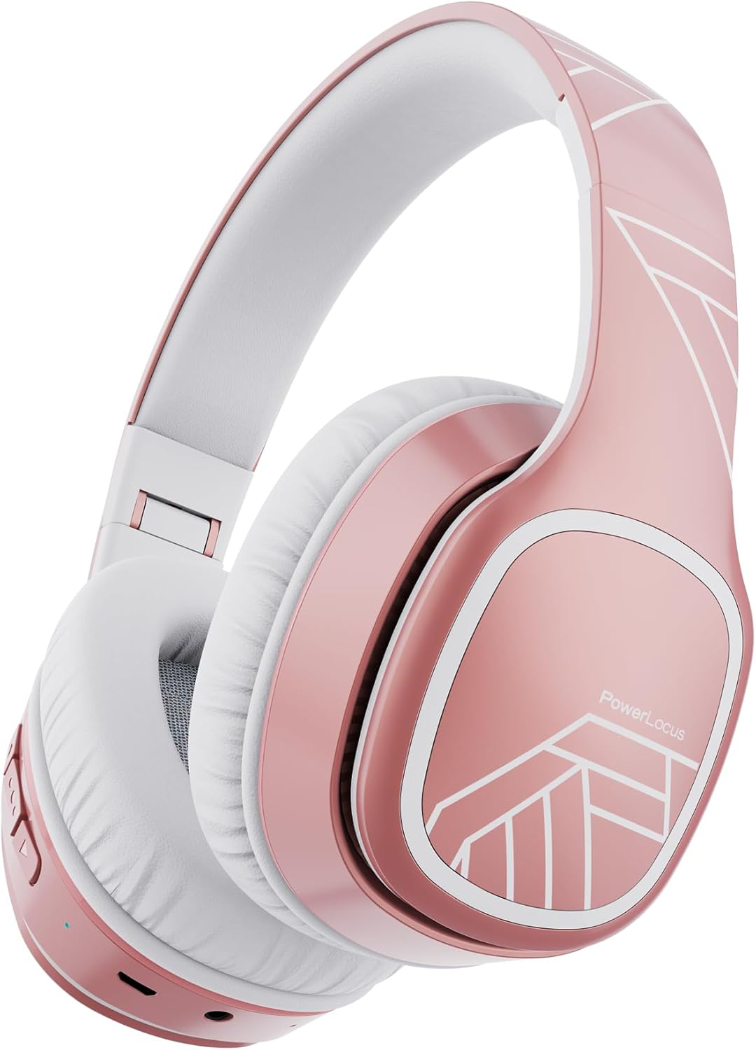 Наушники полноразмерные беспроводные PowerLocus P7 Rose Gold (pwl-p7-rosegold) - Фото 1