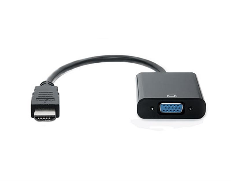 Переходник REAL-EL HDMI (M)-VGA (F) 0.15m Black (EL123500020) - Фото 1