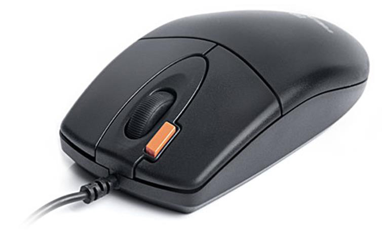 Мышь проводная REAL-EL RM-220 Black USB - Фото 1