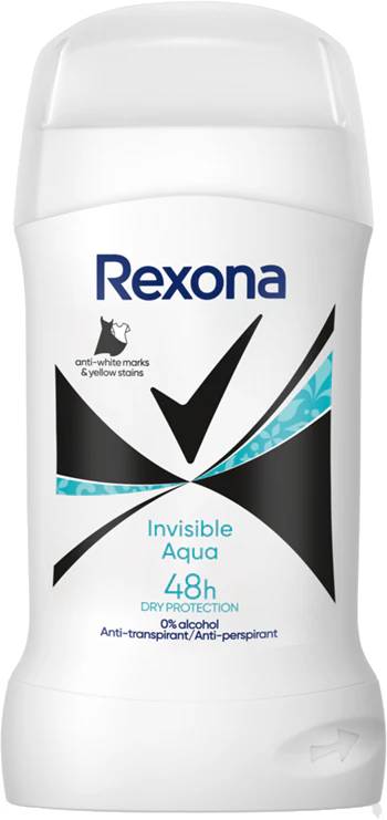 Дезодорант твердый Rexona Invisible Аqua 50 мл - Фото 1