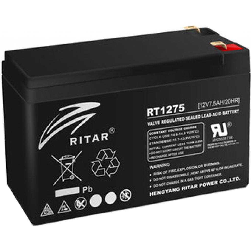 Аккумулятор для ИБП Ritar AGM RT1275B 12V 7.5Ah - Фото 1