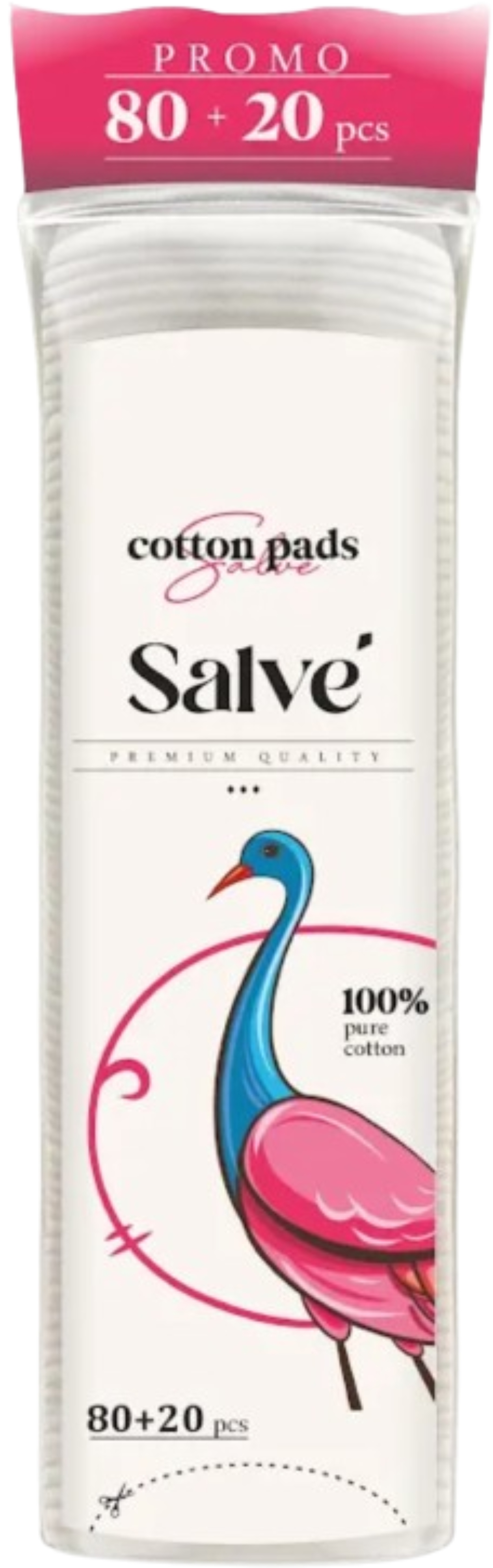 Ватные диски Salve 80+20 шт. (5853954200652) - Фото 1