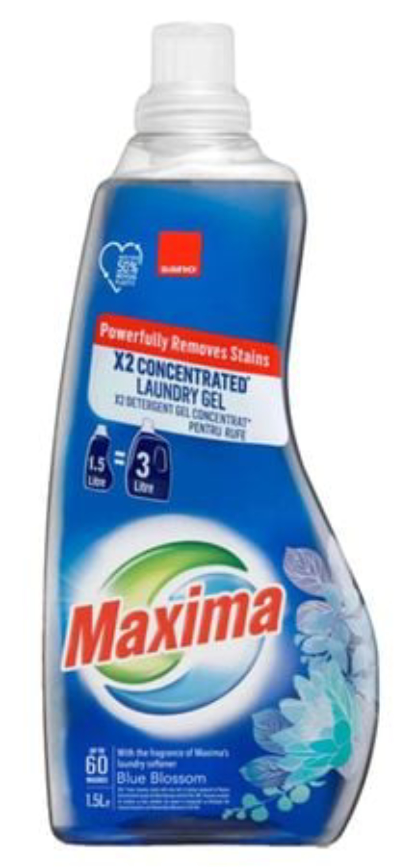 Гель для стирки Sano Maxima Blue Blossom 1,5 л (7290108356915) - Фото 1