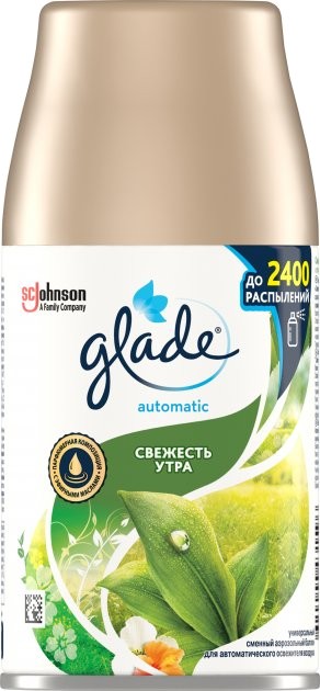 Сменный балон к освежителю воздуха SC Johnson Glade Утренняя свежесть  269 мл (4620000431596) - Фото 1