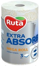 Полотенца бумажные Рута Selecta Mega roll 1шт, 3сл - Фото 1