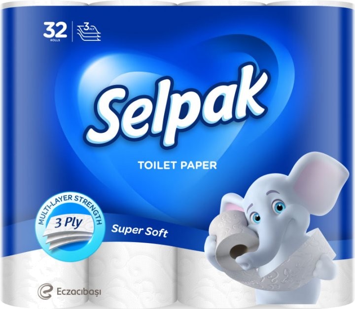 Туалетний папір SELPAK 32 рулона белая (8690530284463)