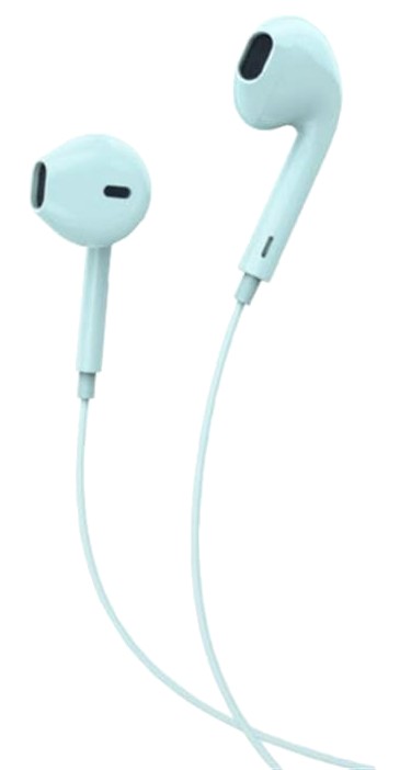 Наушники вкладыши проводные SkyDolphin SR06 Soft Blue (HF-000467) - Фото 1