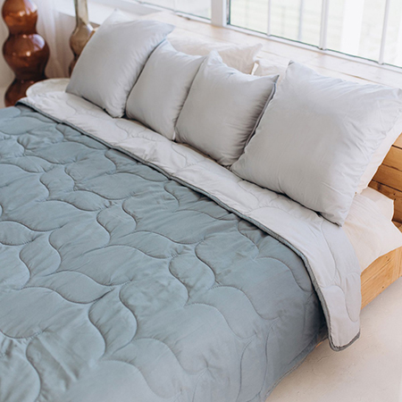 Купить Покрывало двуспальное Sonex Tahiti двухстороннее 220х240 см Темно-серый/светло-серый (SO102522) - Фото 1 Покрывало двуспальное Sonex Tahiti двухстороннее 220х240 см Темно-серый/светло-серый (SO102522) - Фото 1