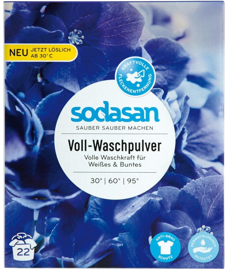 Стиральный порошок Sodasan Heavy Duty 1.01 кг (4019886050609) - Фото 1