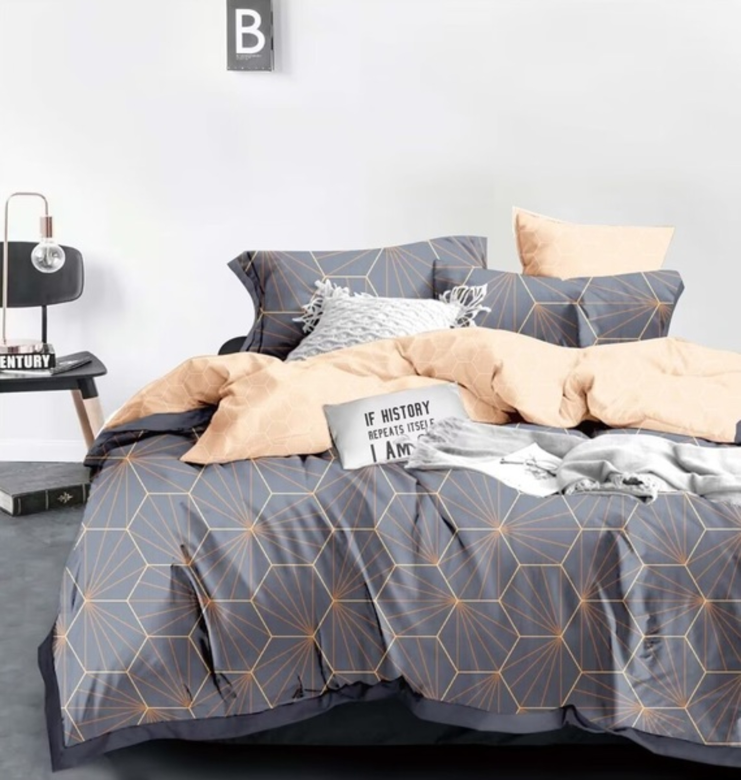 Комплект постельного белья SOHO Lounge 200х230 Geometry Grey (A130167) - Фото 1