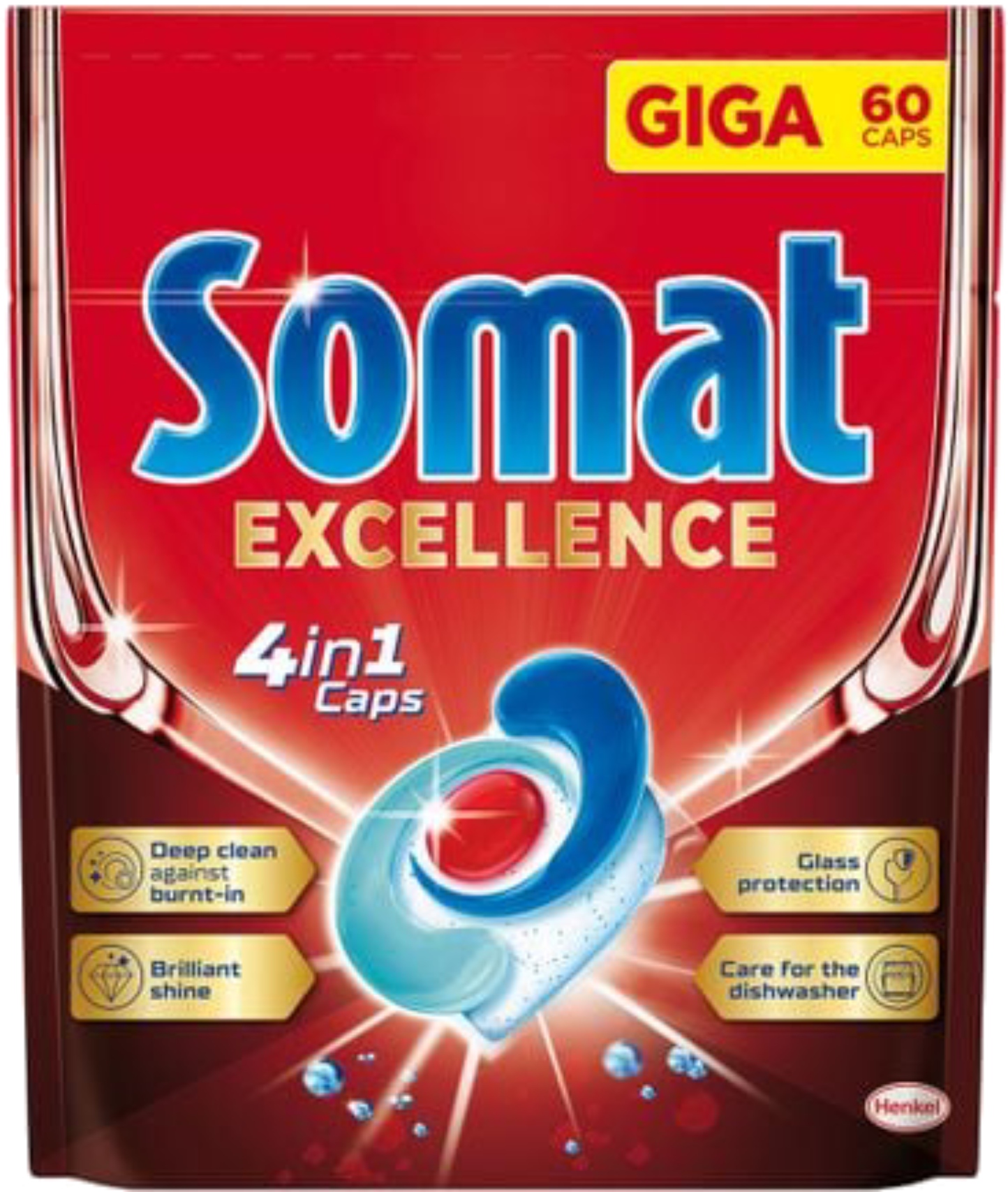 Таблетка для посудомоечной машины Somat Exellence 60 шт - Фото 1