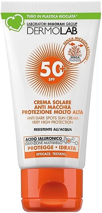 Средство для загара DERMOLAB крем против темных пятен для лица и шеи SPF 50+ 50 мл (8009518491852) - Фото 1