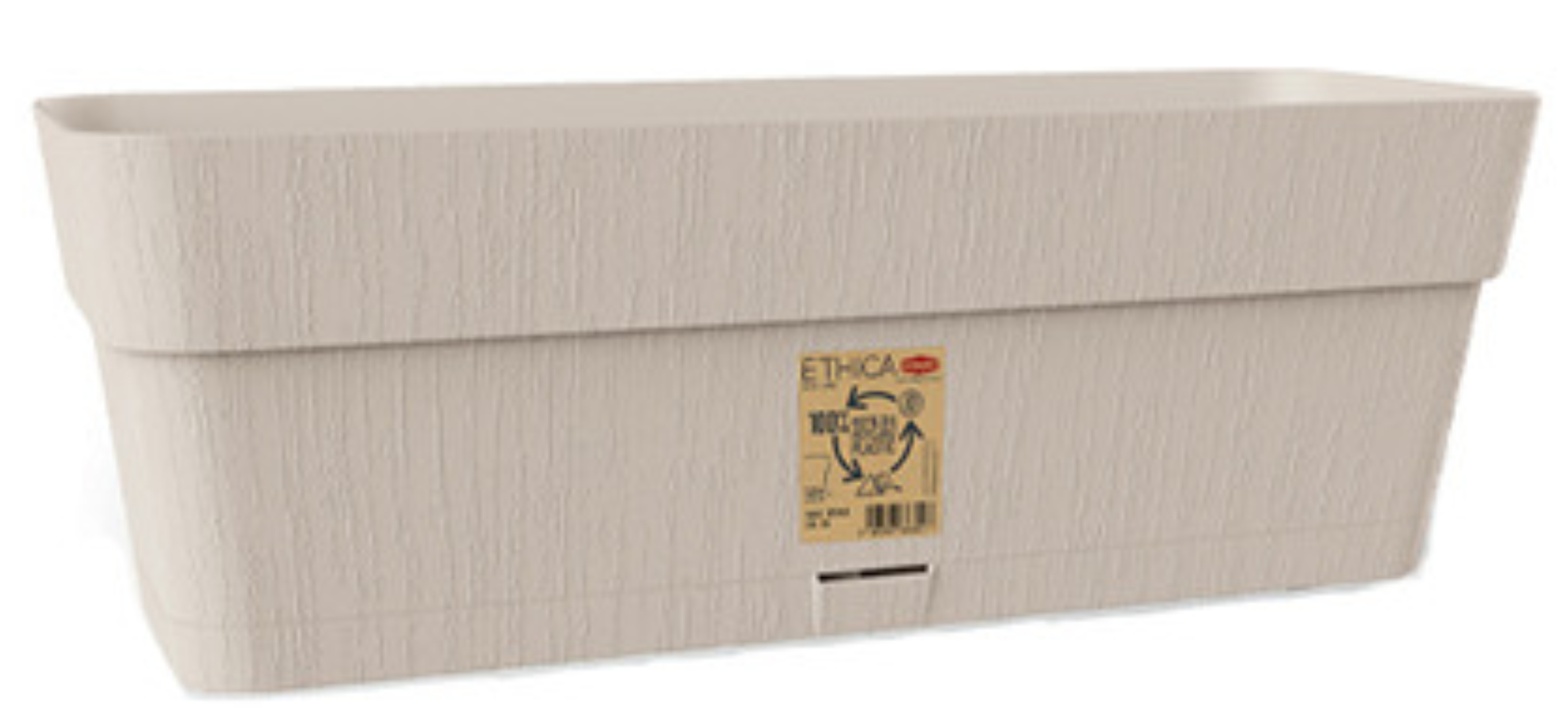 Вазон Stefanplast Ethica 50x18x17 см белый 68250 - Фото 1