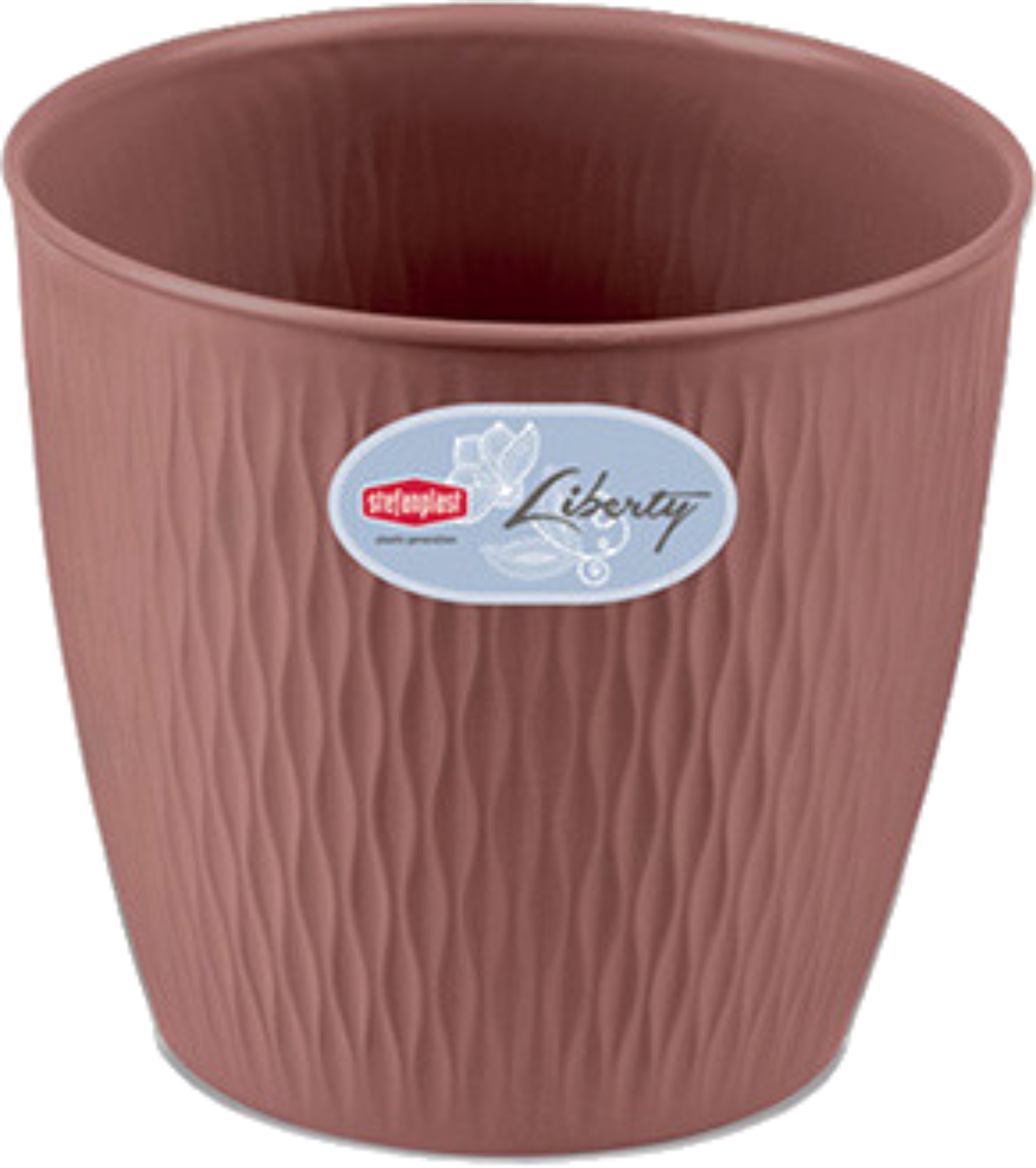 Вазон Stefanplast Liberty рож.коричневий 25х23 см 87276 - Фото 1