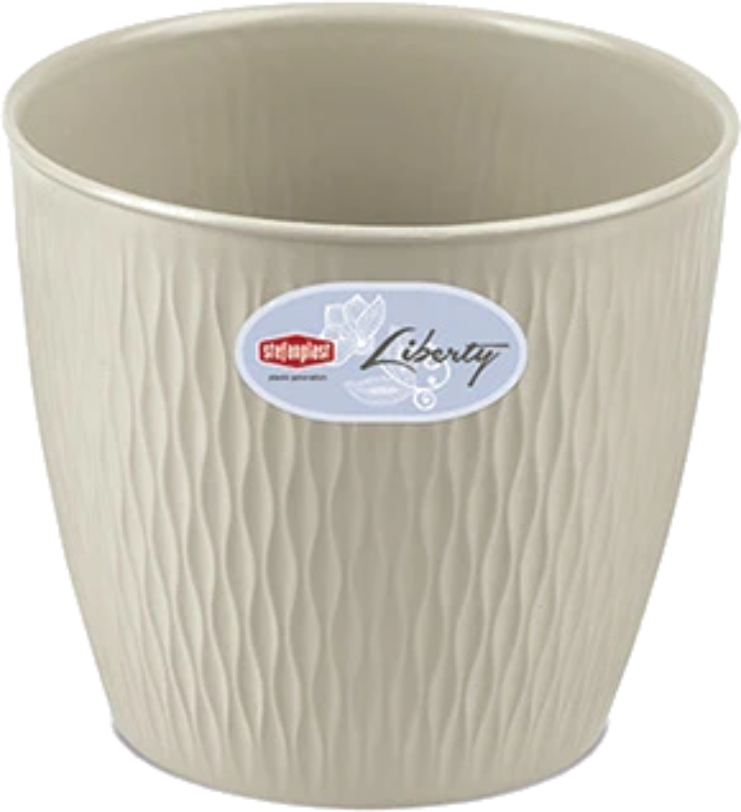 Вазон Stefanplast LIBERTY светлый беж 30х27 см 87308 - Фото 1