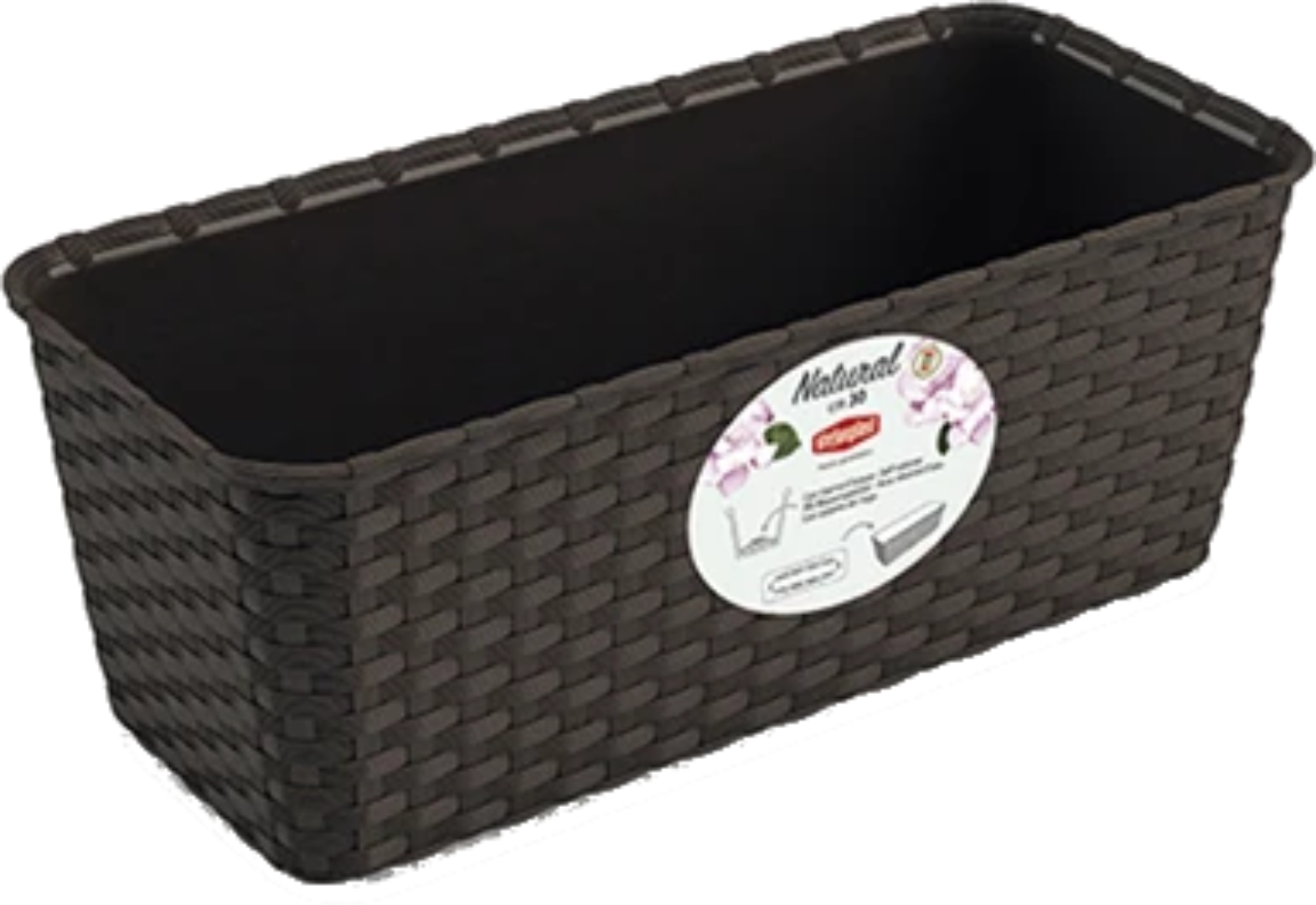Вазон Stefanplast NATURAL 50х18х16 см 73501 - Фото 1
