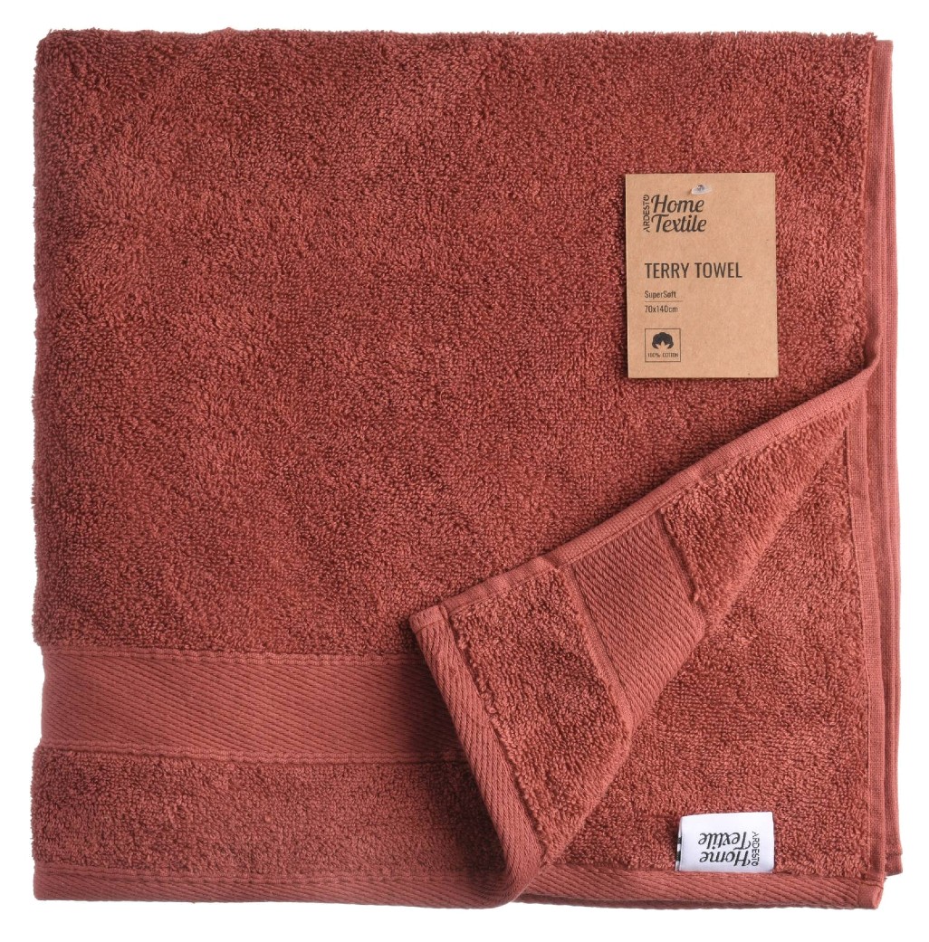 Полотенце банное Ardesto махровое SuperSoft терракота 70х140 см (ART2270RT) - Фото 1