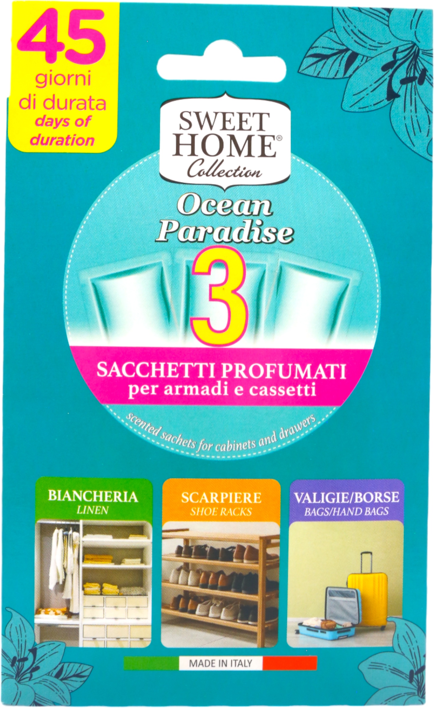 Ароматическое саше Sweet Home РАЙСКИЙ ОКЕАН 3 шт. (SHCFPOP3) - Фото 1
