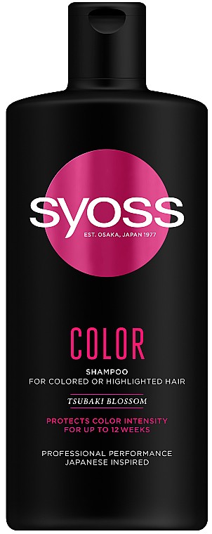 Шампунь женский SYOSS Color с Цветком Камелии для окрашенных и тонированных волос 440 мл (9000101276916) - Фото 1