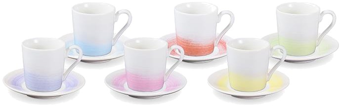 Набор чашек tescoma 387714 myCOFFEE с блюдцем 6 шт. Pastels - Фото 1