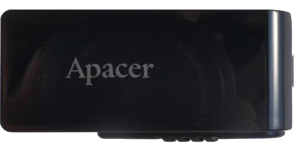 Флеш USB Apacer AH350 64GB USB 3.0 Black (AP64GAH350B-1) - Фото 1