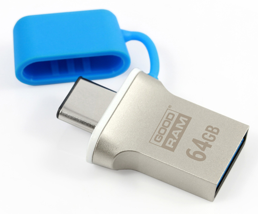 Флеш USB Goodram ODD3 Dual Drive 64GB USB 3.0/Type C Blue (ODD3-0640B0R11) - Фото 1
