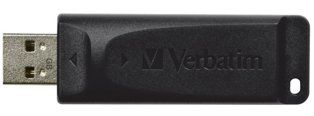 Флеш USB Verbatim Slider 64GB USB 2.0 Black (98698) - Фото 1