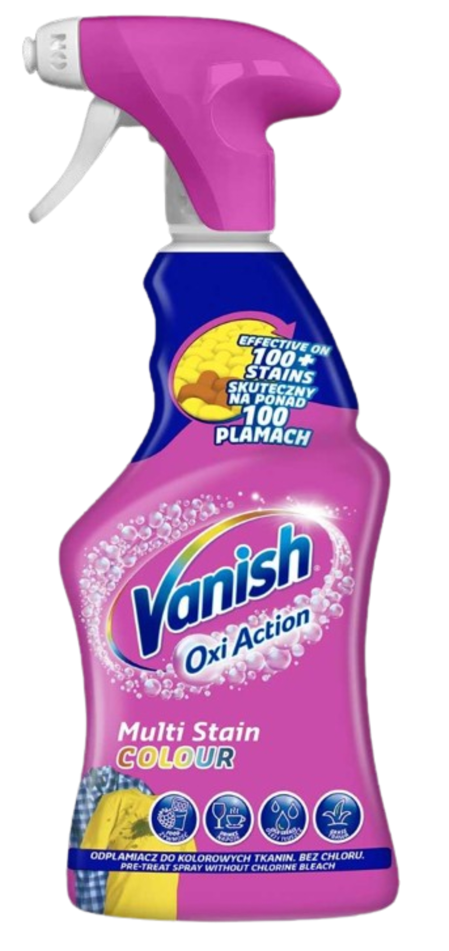 Средство для удаления пятен Vanish Oxi Action Розовый Активный спрей 500 мл - Фото 1