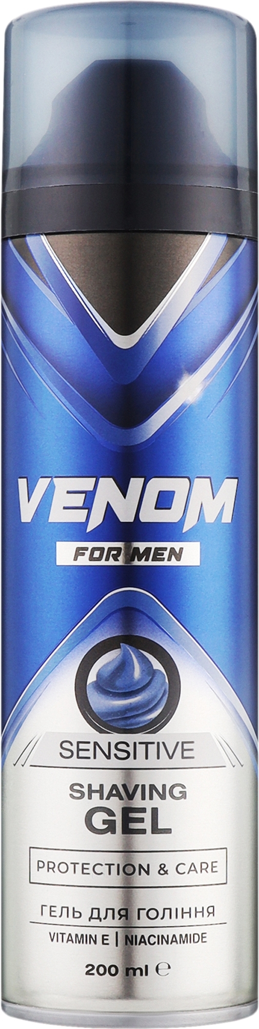 Гель для бритья Venom for men Sensitive 200 мл (8681413012440) - Фото 1