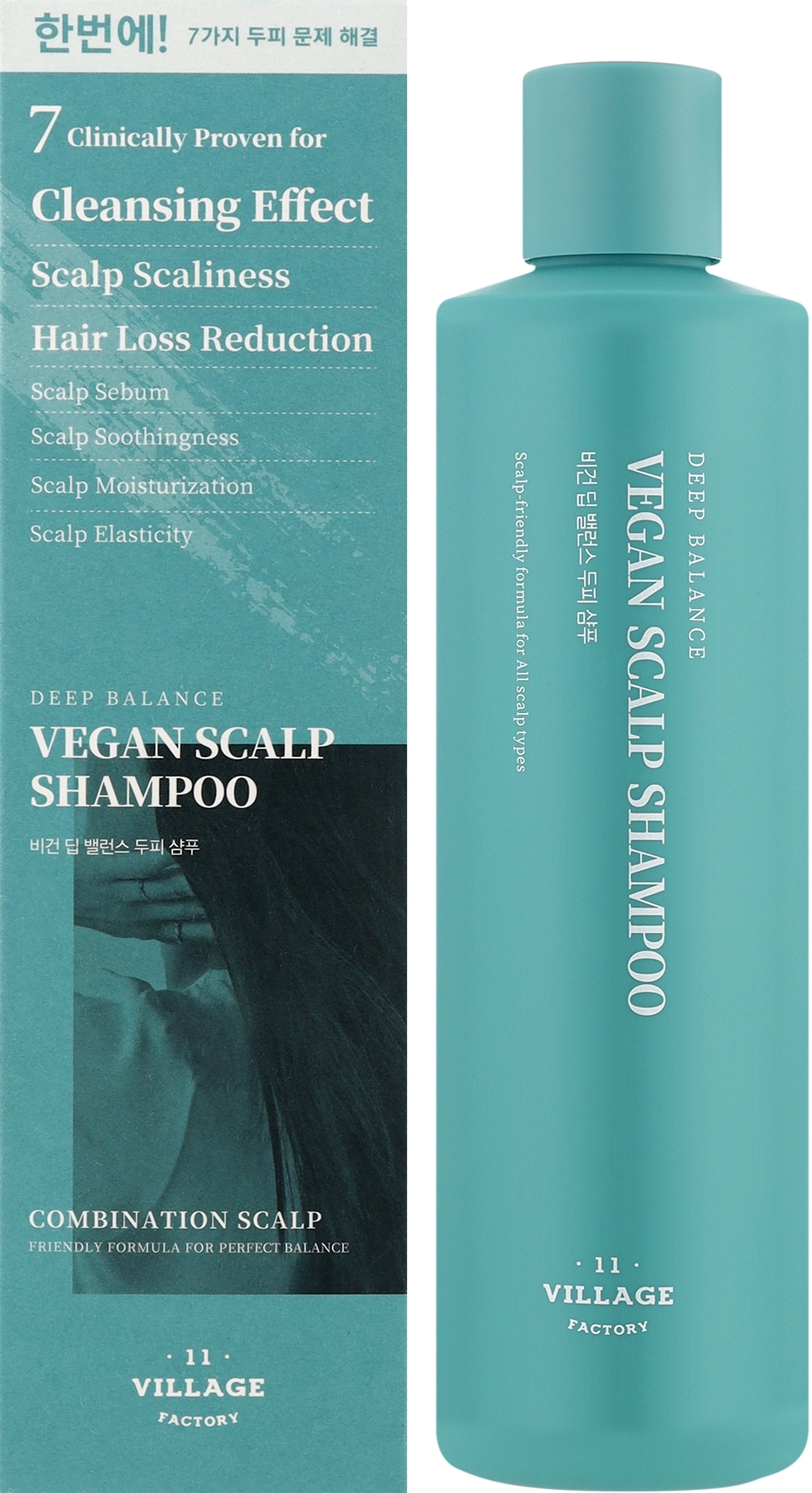 Шампунь жіночий Village 11 Factory VEGAN DEEP BALANCE SCALP SHAMPOO 300 г (8809663756635) - Фото 1