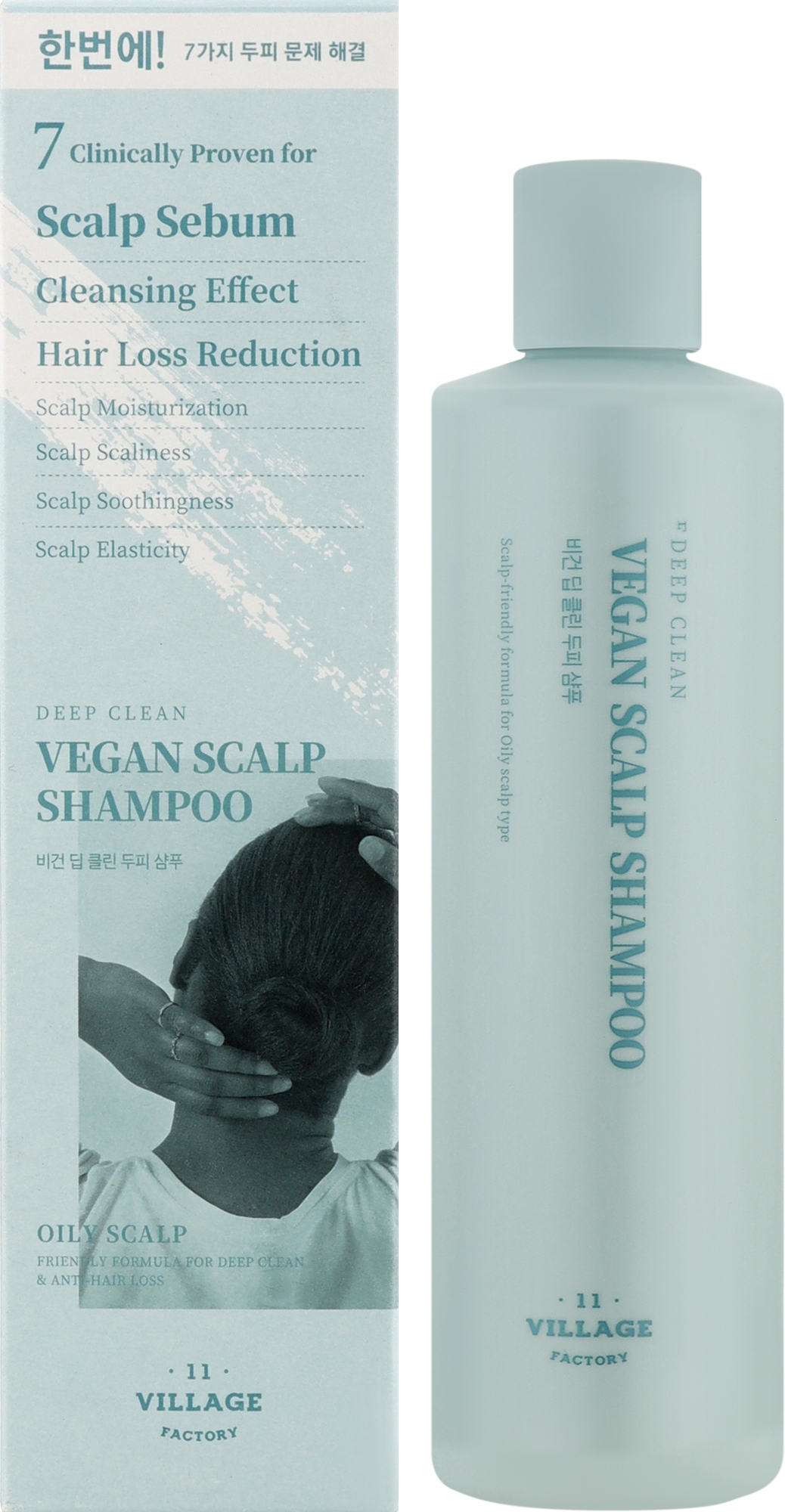 Шампунь жіночий Village 11 Factory VEGAN DEEP CLEAN SCALP SHAMPOO 300 г (8809663756659) - Фото 1