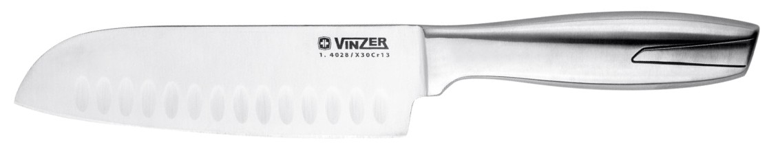Нож сантоку Vinzer 50315 17.8 см - Фото 1