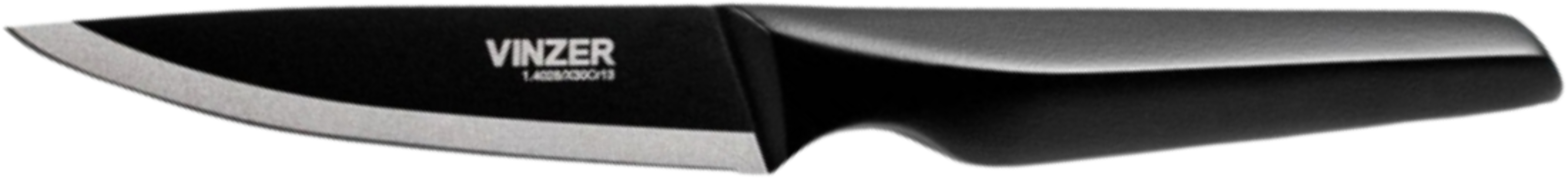 Нож для овощей Vinzer Geometry Nero Line 8.9 см (50299) - Фото 1