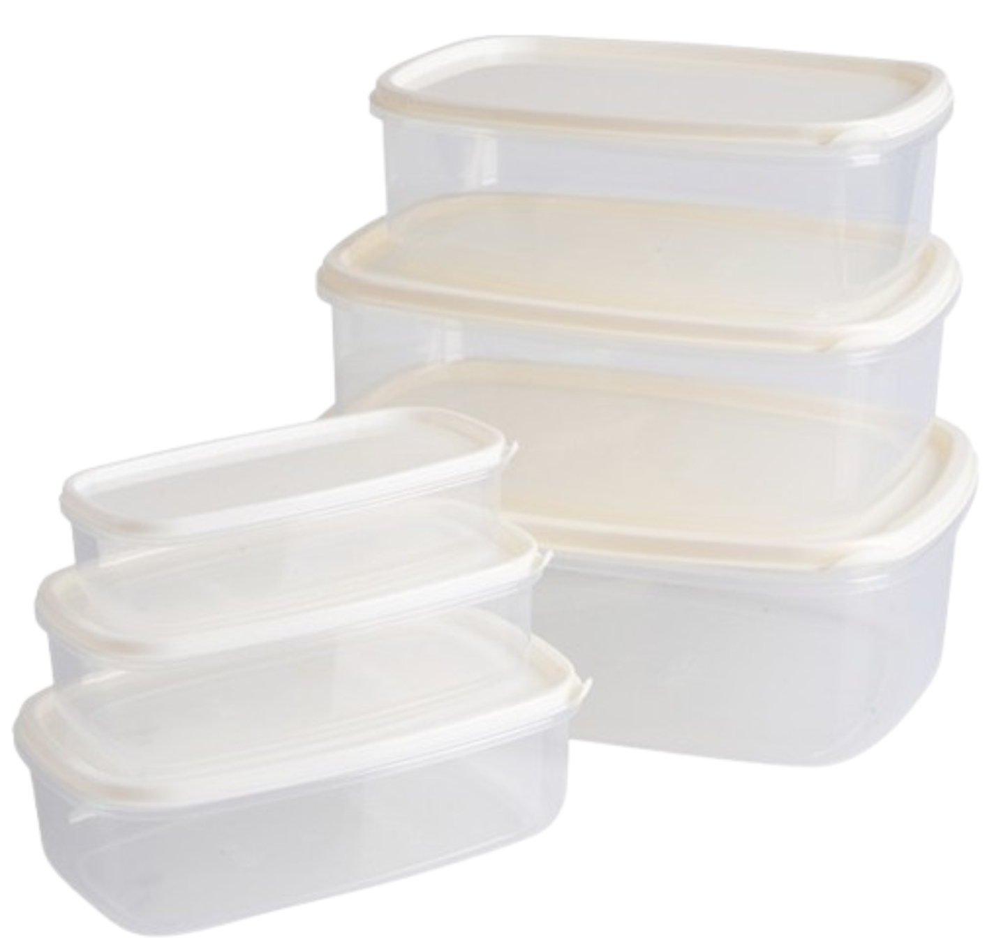 Набор емкостей для хранения VIOLET HOUSE 0496 BEJ LARGE 0.3,0.5,0.85,1.35,2,3.15 л